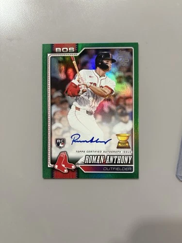 2026 Topps Series 1 Roman Anthony Rookie Auto Green /99