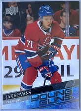 2020-21 Upper Deck Jake Evans Young Guns 