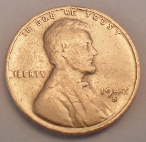 1942 S Lincoln Wheat Cent / Penny  CULL **FREE SHIPPING**