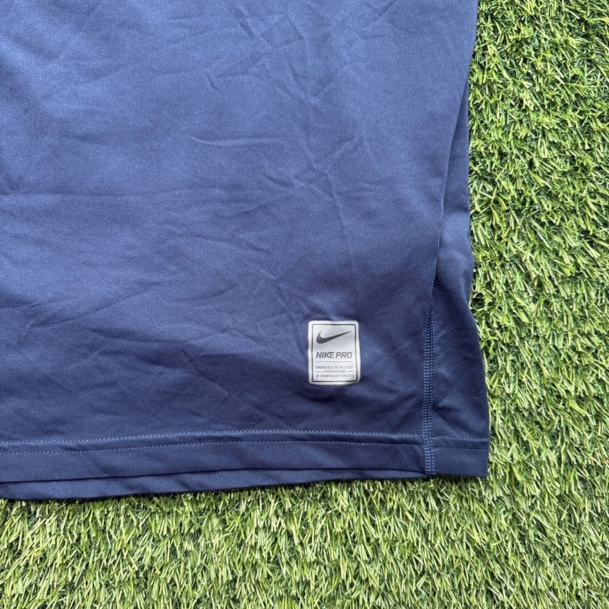 Nike Pro Tampa Bay Rays Compression Shirt Mens 2XL XXL Blue MLB Baseball - Image 2 of 4