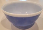 RARE Americana Blue White Rim Band Pyrex #403 2.5 Qt 8.5" Mixing Bowl
