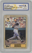 Barry Bonds Rookie Cards and Autograph Memorabilia Guide 51