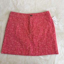 Vineyard Vines Harvest Skirt Red Pink Nautical Corduroy NWT Women s 4