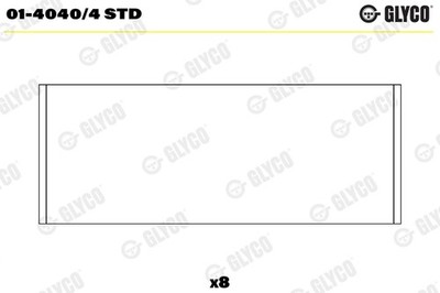 GLYCO 01-4040/4 STD Pleuellager für CATERHAM,FORD,FORD ASIA & OCEANIA,FORD AUSTR