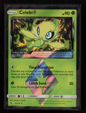 Celebi Prism Star #19/214 - Lost Thunder Holo Prism Rare Pokemon Card