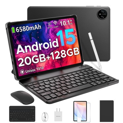 Tab A9 Pro Android 15 Tablet,10 inch Tablet with Keyboard,20GB+128GB/2TB TF,6...