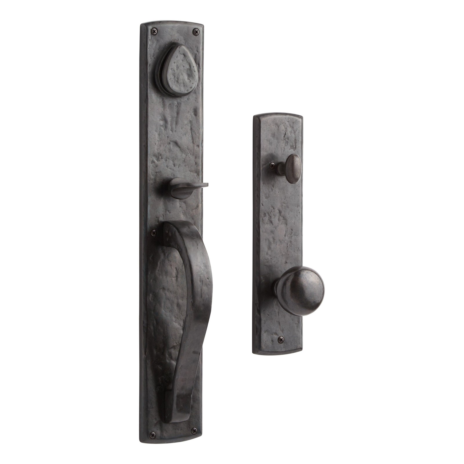 Signature Hardware SH552154DB Ellis Entrance Door Set with Round Knob wSpring 25190₽