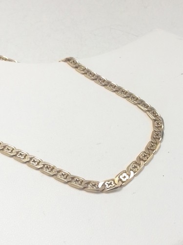 Uno Aerre 9ct 375 Yellow Gold Fancy Link Necklace Hallmarked 10.52g Boxed