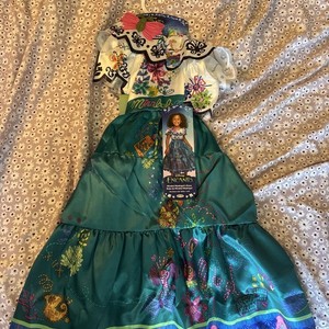 strapless open back dress Blue Flower Fairy Tulle Long Prom Dress, Beautiful Off The Shoulder Party Dress US 8 / Light Blue