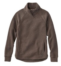 NWT llbean Women's Ridgeknit Crossneck Pullover