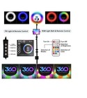 360 Photo Booth Rotating Platform w/ RGB Ring Light LED Strip Remote Control — photo 4