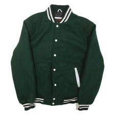 Giacca Bomber Da Uomo MAK & RID Verde In Lana S