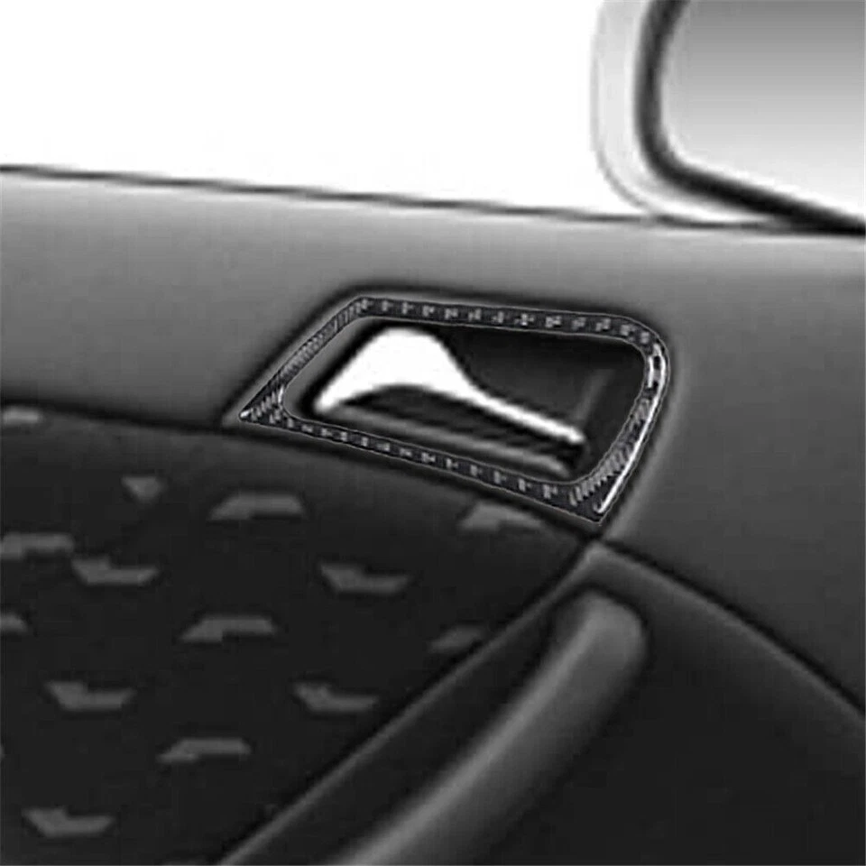 Cubierta de fibra de carbono 11 piezas manija de puerta para Mercedes-Benz W203 2005-07 tipo C Foto 2 de 4