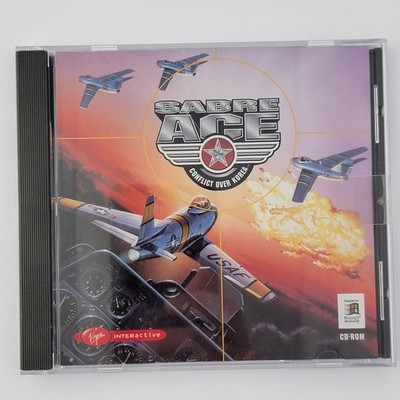 Sabre Ace Conflict Over Korea 1997 PC CD-ROM Video Game for Windows 95 Vtg