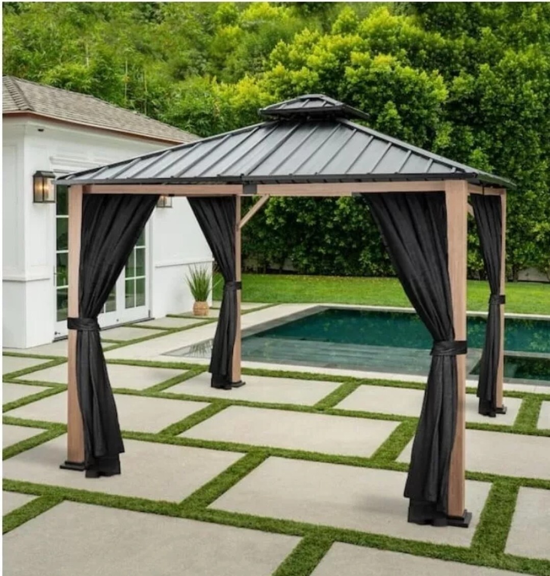 Hampton Bay 12 x 12 Lorston Gazebo Outdoor Patio Replacement Netting