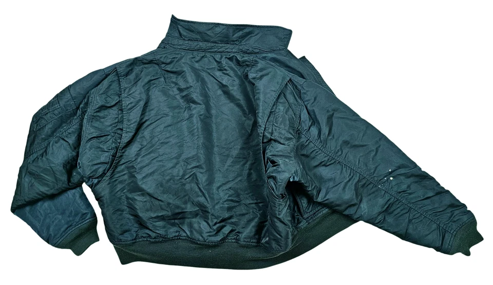 LO ÚLTIMO Para hombres SCHOTT FLYER'S CWU-R BOMBARDERO VUELO MILITAR 4 Piezas Chaqueta FORRADA VERDE AZULADO L Foto 4 de 4