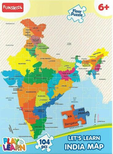 Funskool Play & Learn INDIA Puzzles Age 6+ FREE SHIP - Afbeelding 1 van 6