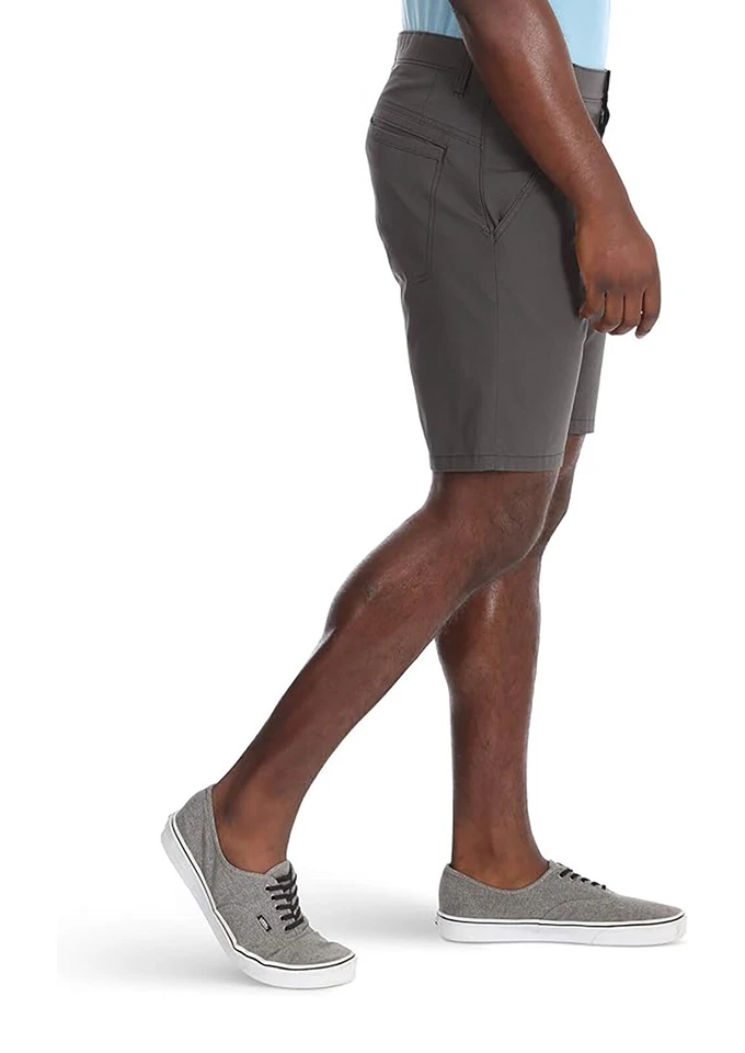 Pantalón Corto Plano Wrangler Authentics Para Hombre Talla 38 Antracita Performance Comfort Flex Foto 2 de 4