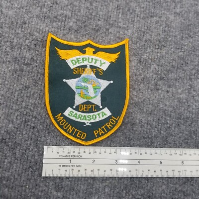 #ad Sarasota Florida Mounted Patrol Patch $6.00