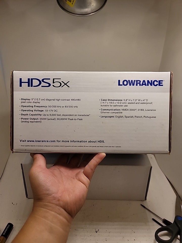 Lowrance HDS5X Fish Finder Sonar High Definition System eBay