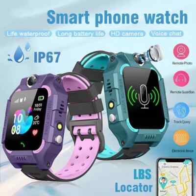 Kinder Smart Watch Kamera SIM GSM SOS Anruf Telefon Spiel Jungen Mädchen Schrittzahl
