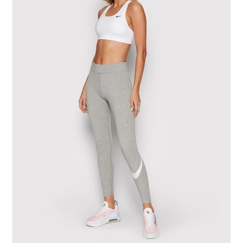 Nike Sportswear Essential Mid-Rise Swoosh Leggings Damen Tights - Bild 1 von 1