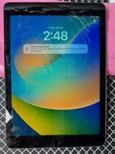 Apple iPad 6th Gen - 32GB WiFi Space Gray MR7F2LL/A Cracked