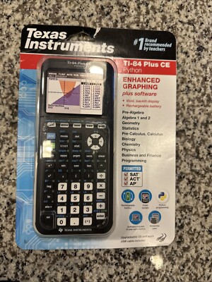 TI-84 PLUS CE Enhanced Graphing  PYTHON Calculator - BRAND NEW - FACTORY SEALED
