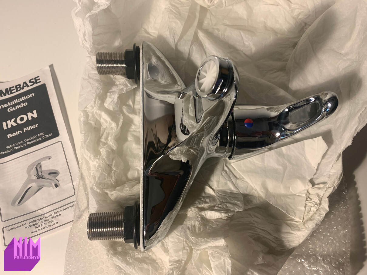 Boxed Ikon Bath Filler Homebase Bathroom Taps Chrome Ceramic eBay