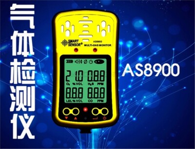 Carbon Monoxide H2S Oxygen Hydrothion New Co Combustible Gas 4 IN1 Detector ce