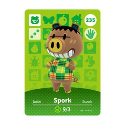 LIKE NEW 235 Crackle Series 3 Animal Crossing Amiibo Card ACNH AUTHENTIC