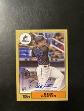 2022 Topps Update Series - 1987 Topps Baseball Autographs #87BA-NF Nick Fortes