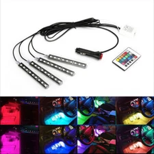 4x 36 LEDS LED RGB DRL Halo Light Kit Neon Strip Angel Eye For Dodge Challenger