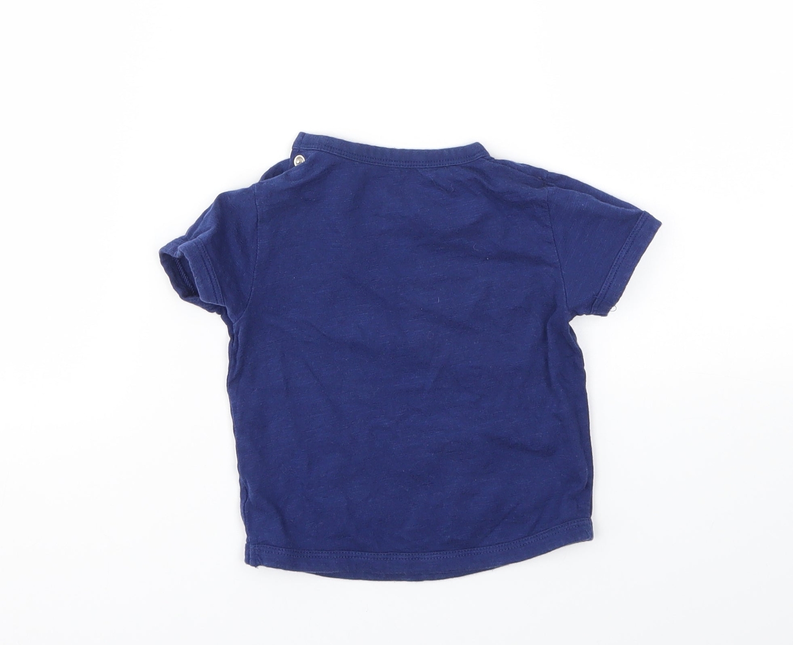 Mini Club Baby Blue 100percent Cotton Basic T-Shirt Size 6-9 Months Crew Neck image 2