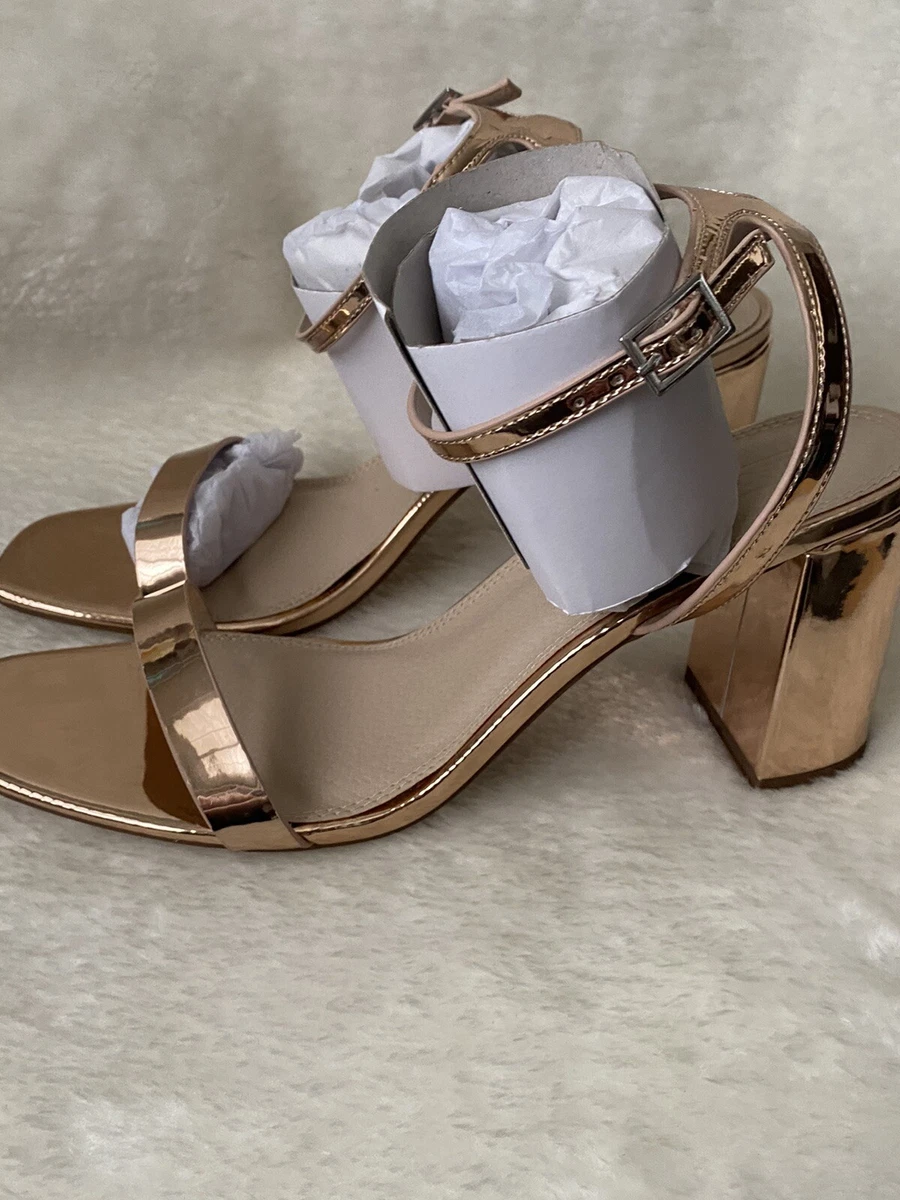 ASOS Women s Hong Kong Barely There Heeled Sandals Rose Gold Size US Size 11