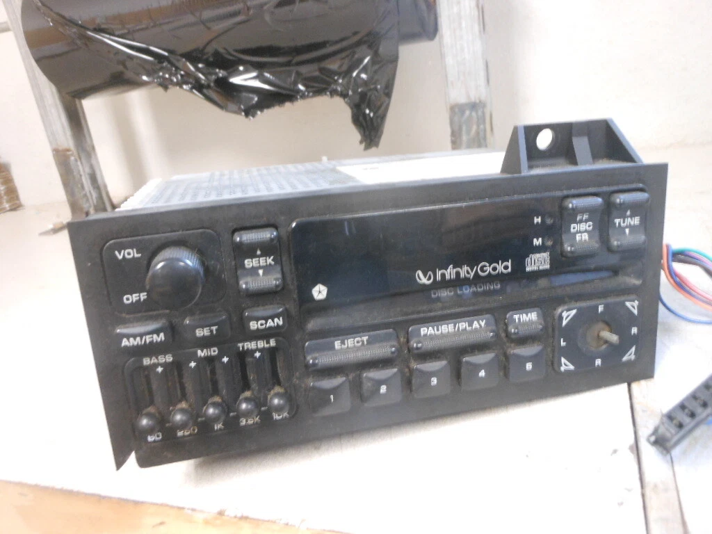 Infinity Gold Chrysler AM FM Radio Stereo Receiver CD Player 93-00 