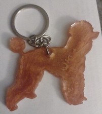 Poodle Resin Keychain