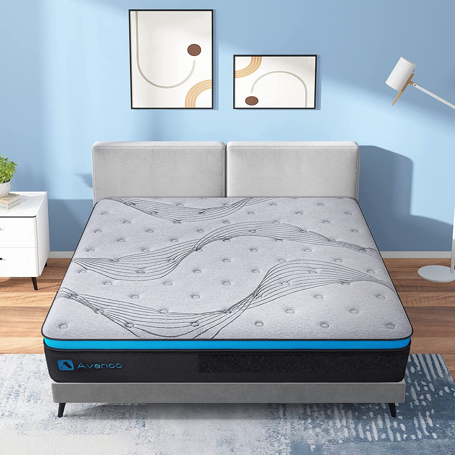 Hybrid Mattress in a Box Full, 12 Inch Pocket Spring and Gel Memory Foam Mattres