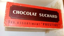 grande caisse en bois Chocolat Suchard
