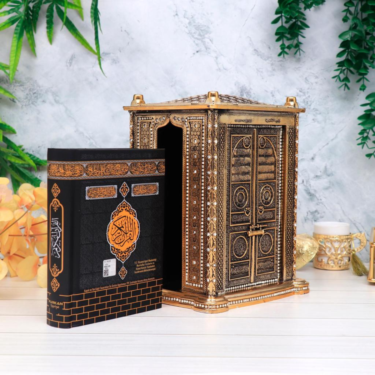 Quran With Kaaba Replica | Kaba Quran Gift Set | Islamic