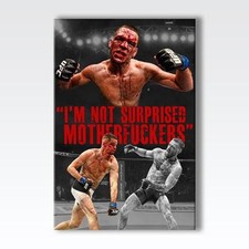 NATE DIAZ CANVAS UFC 196 Poster Wall Art 30" x 20" CANVAS