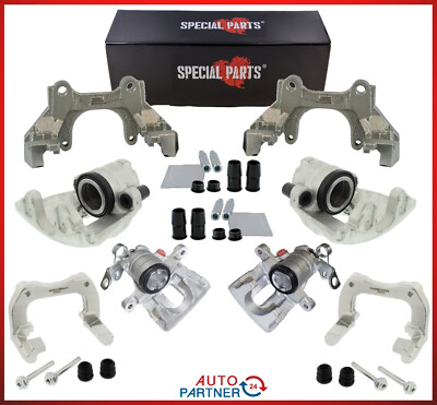 Bremssattel Sattelhalter für VW Golf 4 Audi A3 Bremse Umbau VA Ø312 HA Ø256 FWD