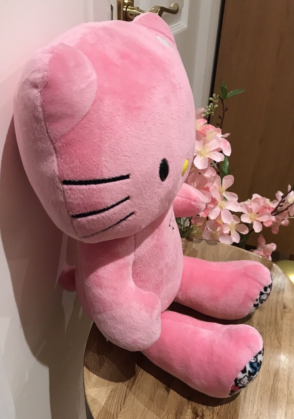 build-a-bear-pink-hello-kitty-leopard-paws-winking-sanrio-plush-soft