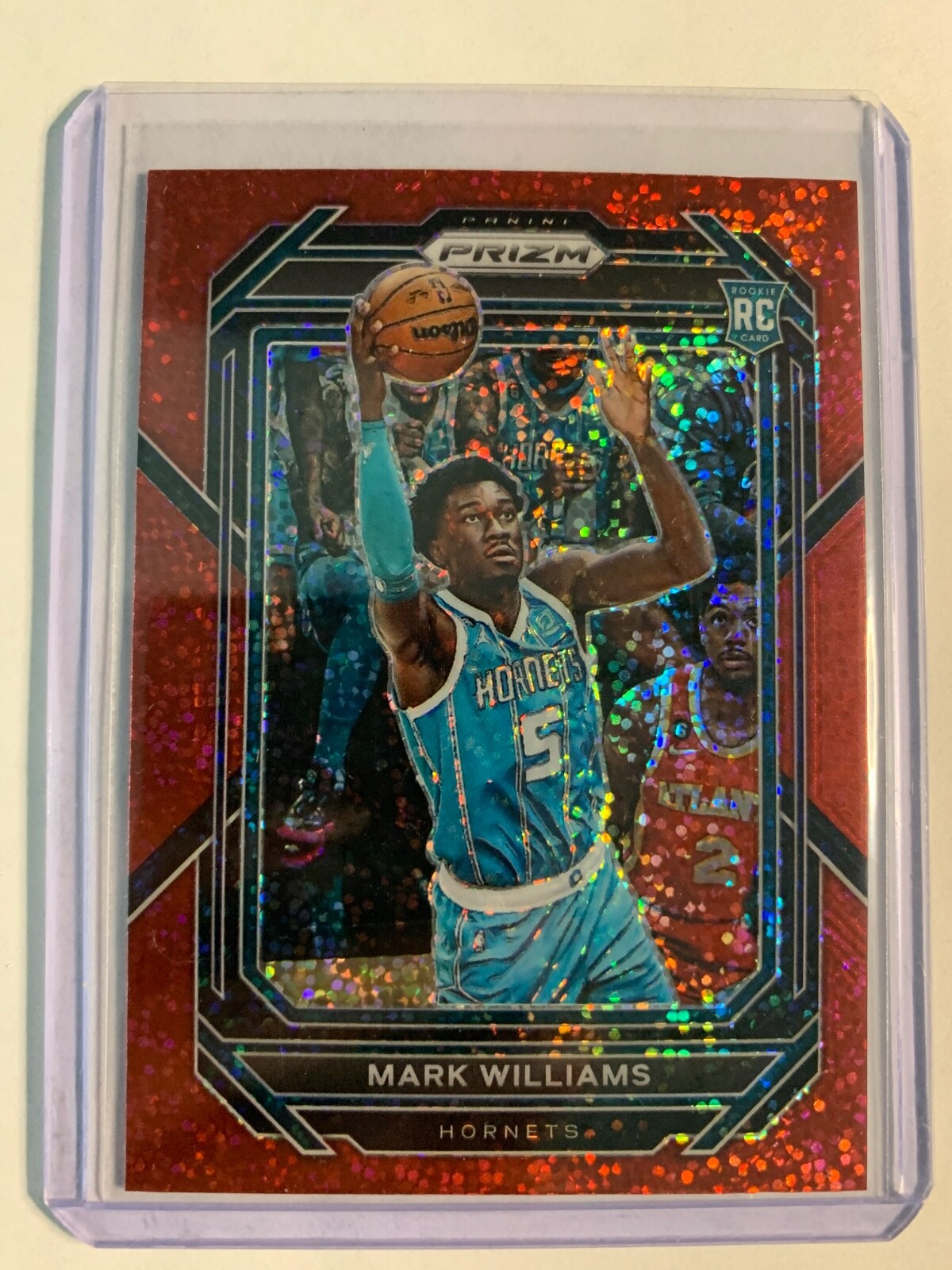 2022-23 Panini Prizm Red Sparkle Prizm Mark Williams #257 Rookie RC SSP