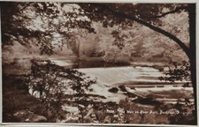 Ancienne Carte Postale 1936 Dartmoor Buckfast The Weir Sur Rivière Dart