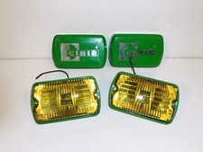 Rare Paire De Phares Antibrouillards Verts Cibié 35 + Caches Neufs NOS