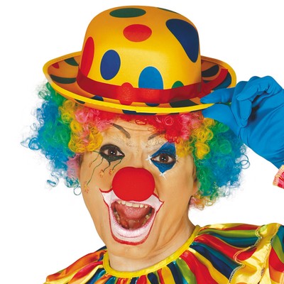 Clownskostüm „Chico“ Oberteil – Kunterbunt, XXL, Für Karneval & Kindergeburtstage
