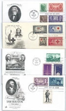 (4) US FDC  1209 1239 1242 1244 ARTCRAFT FIRST DAY COVER Combinations Lot of 4