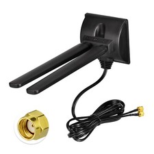 WiFi 6E Antenna Tri-Band 2.4GHz 5GHz 6GHz RP-SMA Male for Desktop PC Computer