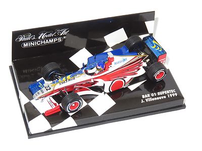 MINICHAMPS No 430990022 Bar 01 Supertec J Villeneuve 1999